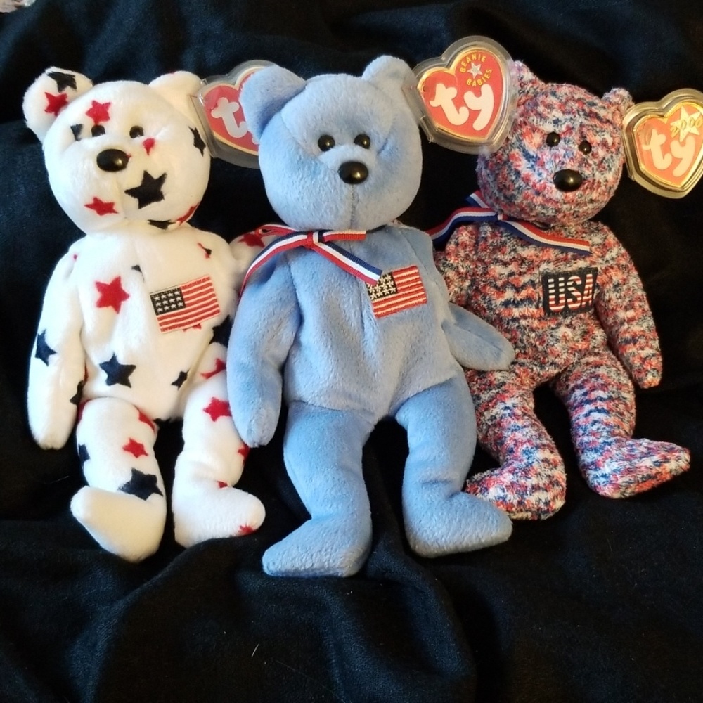 TY "USA" "AMERICA" "GLORY" BEANIE BABIES